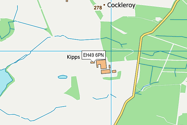 EH49 6PN map - OS VectorMap District (Ordnance Survey)