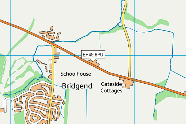 EH49 6PU map - OS VectorMap District (Ordnance Survey)