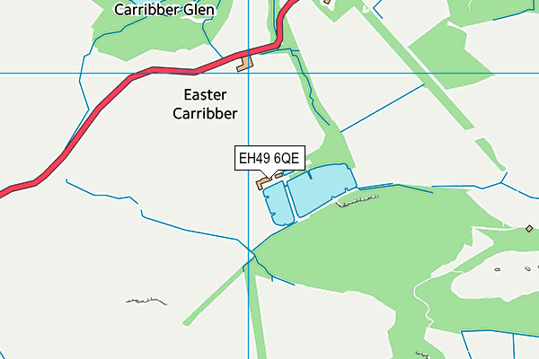 EH49 6QE map - OS VectorMap District (Ordnance Survey)