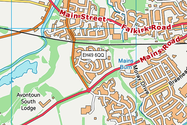 EH49 6QQ map - OS VectorMap District (Ordnance Survey)