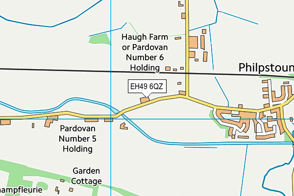 EH49 6QZ map - OS VectorMap District (Ordnance Survey)