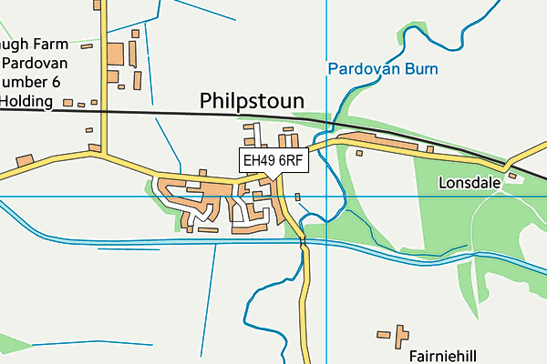 EH49 6RF map - OS VectorMap District (Ordnance Survey)