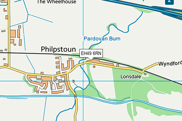 EH49 6RN map - OS VectorMap District (Ordnance Survey)