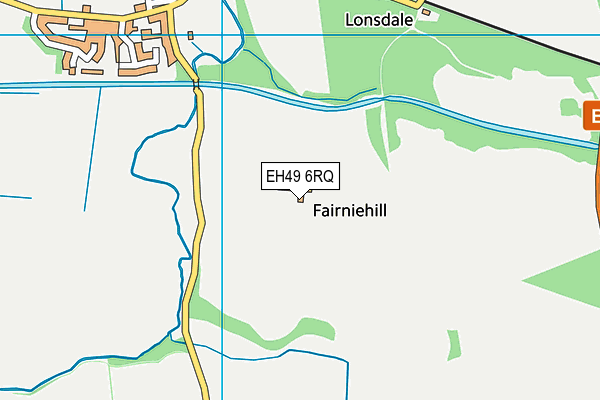 EH49 6RQ map - OS VectorMap District (Ordnance Survey)