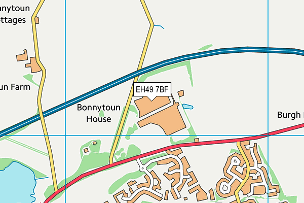 EH49 7BF map - OS VectorMap District (Ordnance Survey)