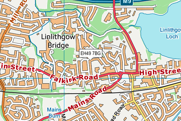 EH49 7BG map - OS VectorMap District (Ordnance Survey)