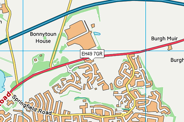 EH49 7GR map - OS VectorMap District (Ordnance Survey)