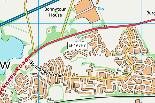 EH49 7HY map - OS VectorMap District (Ordnance Survey)