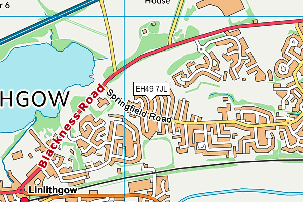 EH49 7JL map - OS VectorMap District (Ordnance Survey)