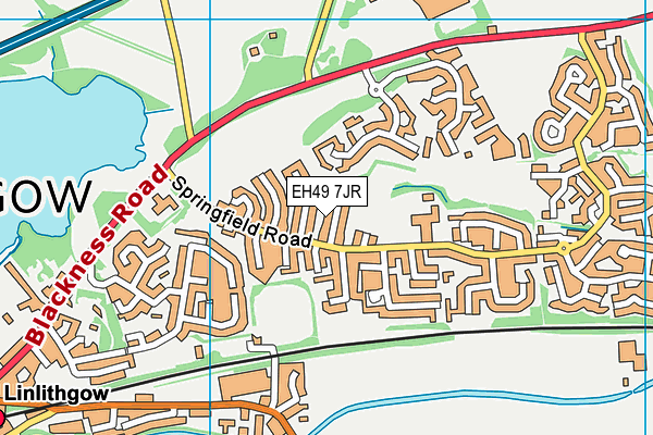 EH49 7JR map - OS VectorMap District (Ordnance Survey)