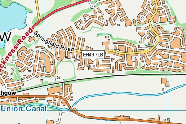 EH49 7LB map - OS VectorMap District (Ordnance Survey)