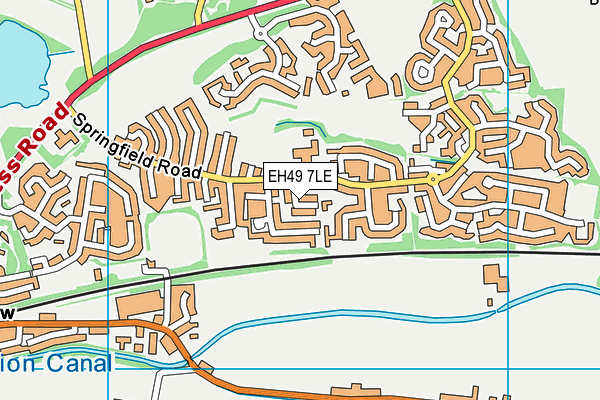 EH49 7LE map - OS VectorMap District (Ordnance Survey)