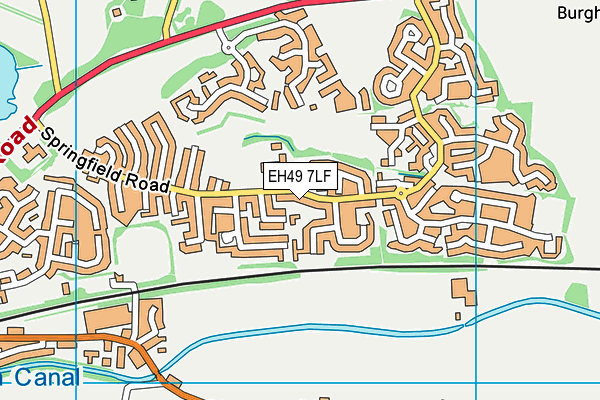 EH49 7LF map - OS VectorMap District (Ordnance Survey)