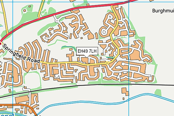 EH49 7LH map - OS VectorMap District (Ordnance Survey)