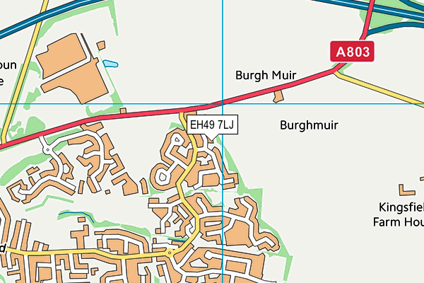 EH49 7LJ map - OS VectorMap District (Ordnance Survey)