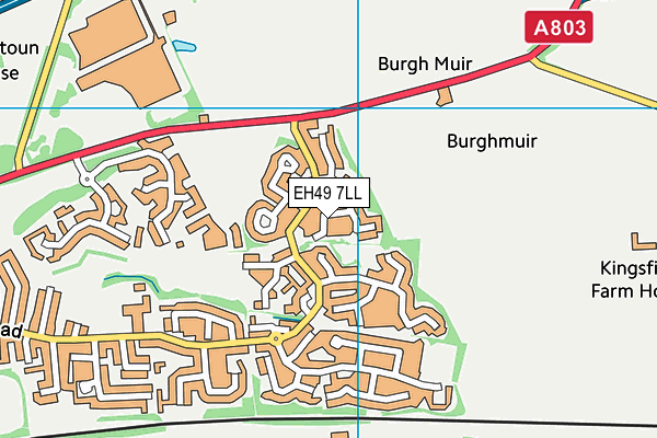 EH49 7LL map - OS VectorMap District (Ordnance Survey)