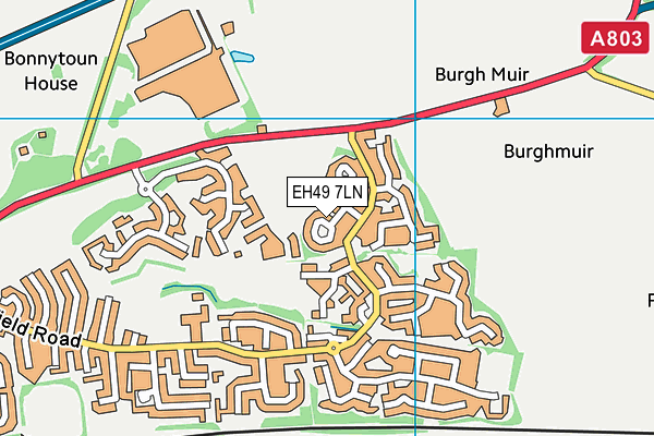 EH49 7LN map - OS VectorMap District (Ordnance Survey)