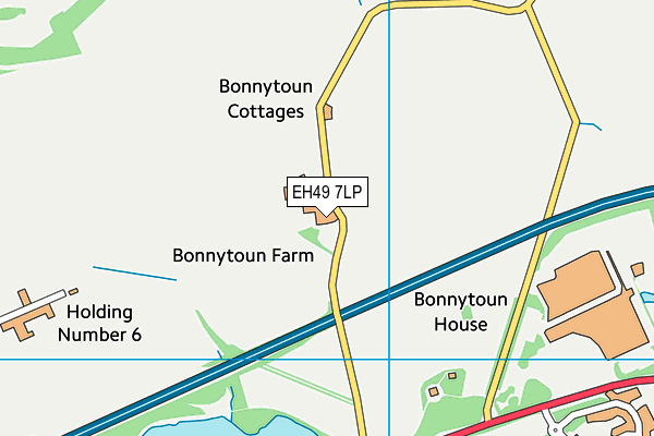 EH49 7LP map - OS VectorMap District (Ordnance Survey)