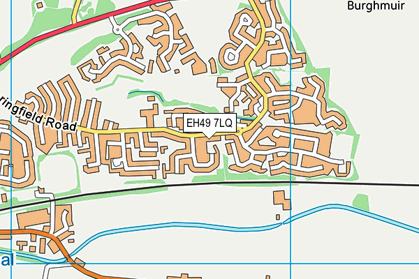 EH49 7LQ map - OS VectorMap District (Ordnance Survey)