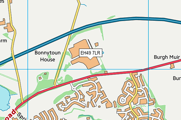 EH49 7LR map - OS VectorMap District (Ordnance Survey)