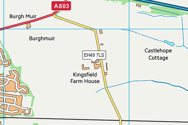 EH49 7LS map - OS VectorMap District (Ordnance Survey)