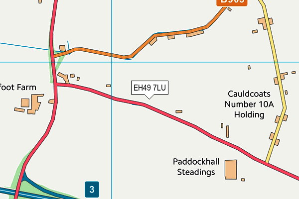 EH49 7LU map - OS VectorMap District (Ordnance Survey)