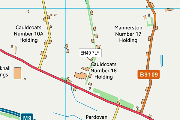 EH49 7LY map - OS VectorMap District (Ordnance Survey)