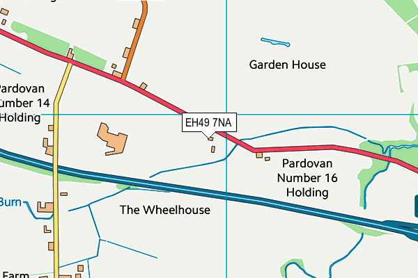 EH49 7NA map - OS VectorMap District (Ordnance Survey)