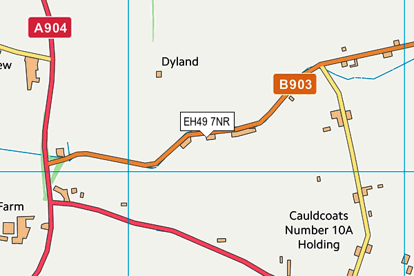 EH49 7NR map - OS VectorMap District (Ordnance Survey)