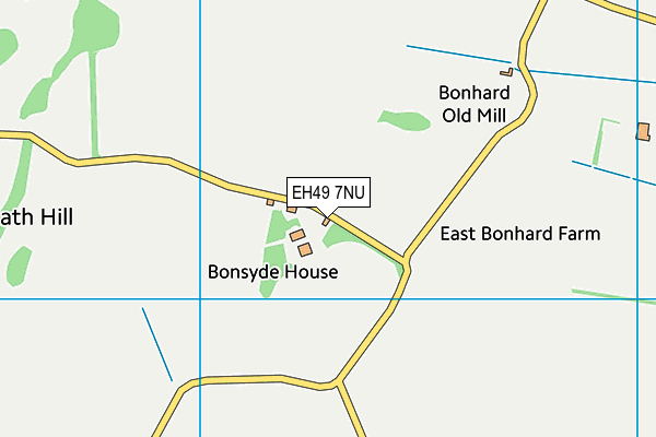 EH49 7NU map - OS VectorMap District (Ordnance Survey)