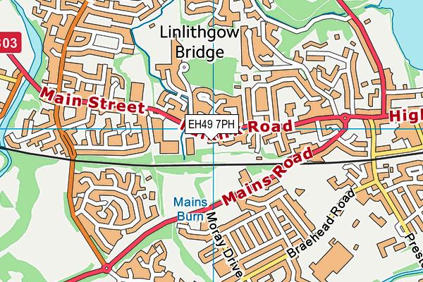 EH49 7PH map - OS VectorMap District (Ordnance Survey)