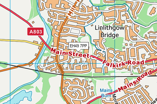 EH49 7PP map - OS VectorMap District (Ordnance Survey)