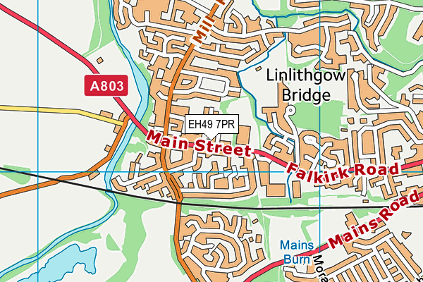 EH49 7PR map - OS VectorMap District (Ordnance Survey)