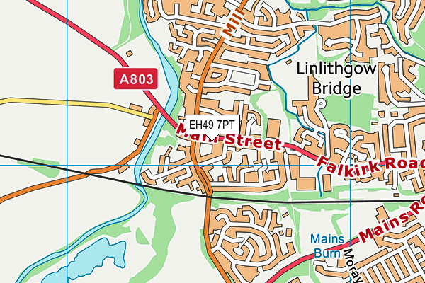 EH49 7PT map - OS VectorMap District (Ordnance Survey)