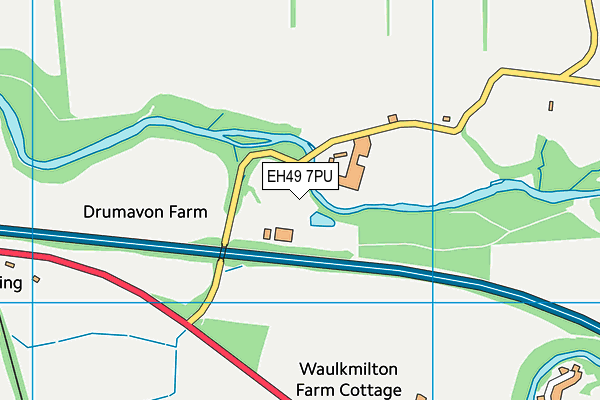 EH49 7PU map - OS VectorMap District (Ordnance Survey)