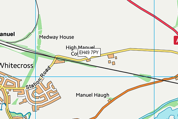 EH49 7PY map - OS VectorMap District (Ordnance Survey)