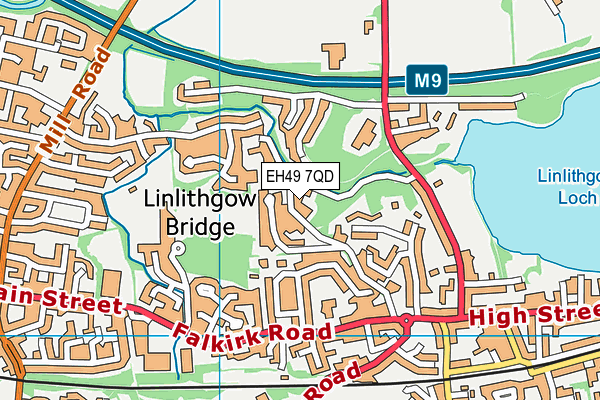 EH49 7QD map - OS VectorMap District (Ordnance Survey)