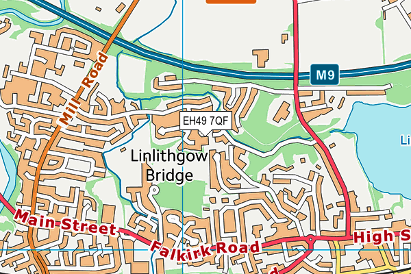 EH49 7QF map - OS VectorMap District (Ordnance Survey)