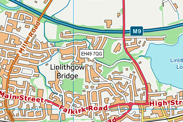 EH49 7QG map - OS VectorMap District (Ordnance Survey)