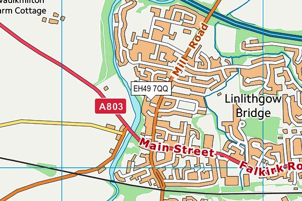 EH49 7QQ map - OS VectorMap District (Ordnance Survey)