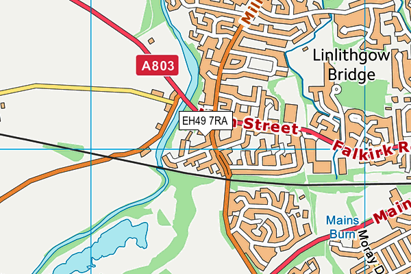 EH49 7RA map - OS VectorMap District (Ordnance Survey)