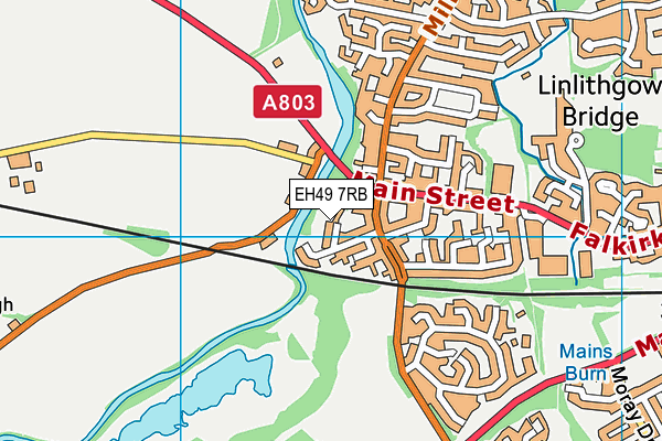 EH49 7RB map - OS VectorMap District (Ordnance Survey)