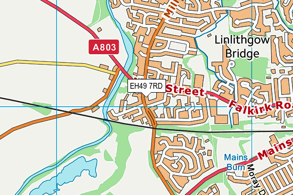 EH49 7RD map - OS VectorMap District (Ordnance Survey)