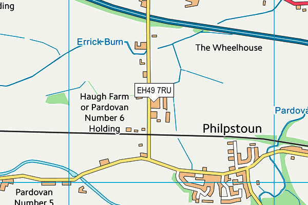 EH49 7RU map - OS VectorMap District (Ordnance Survey)