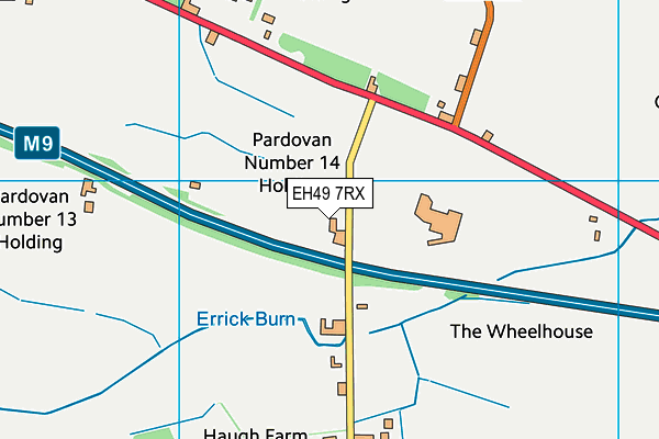 EH49 7RX map - OS VectorMap District (Ordnance Survey)