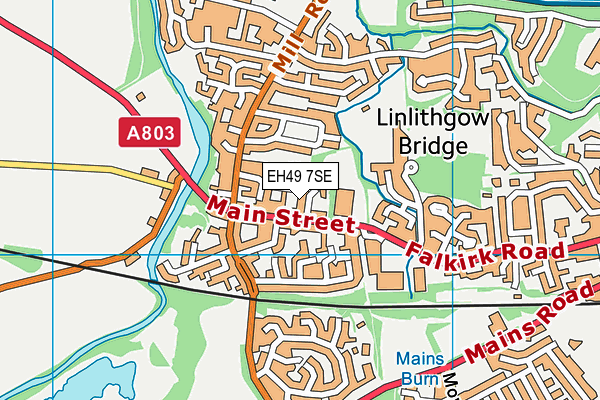 EH49 7SE map - OS VectorMap District (Ordnance Survey)