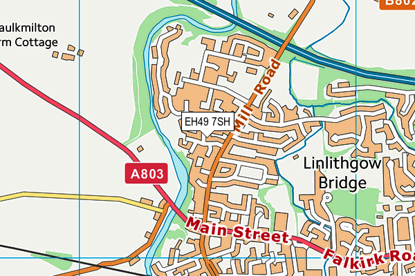 EH49 7SH map - OS VectorMap District (Ordnance Survey)