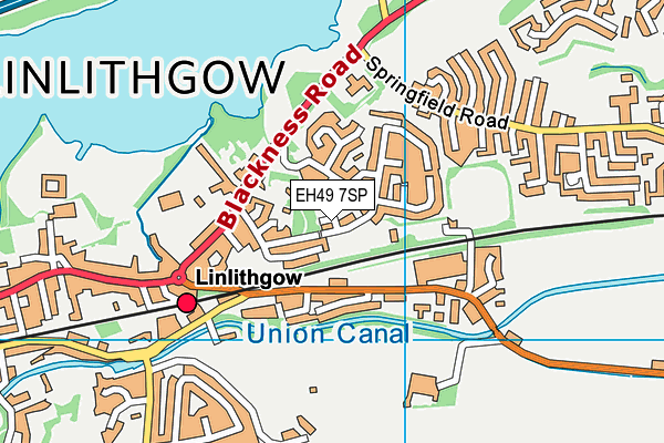 EH49 7SP map - OS VectorMap District (Ordnance Survey)