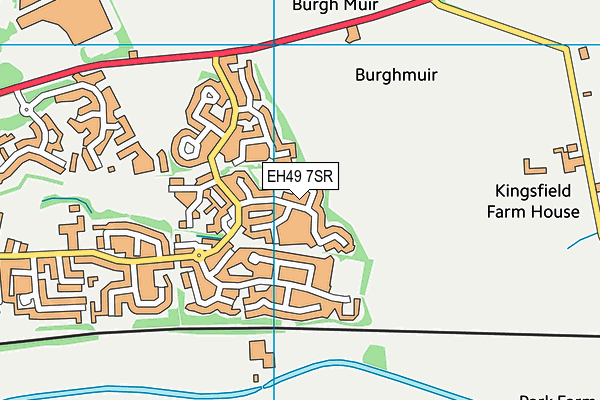 EH49 7SR map - OS VectorMap District (Ordnance Survey)