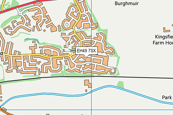 EH49 7SX map - OS VectorMap District (Ordnance Survey)